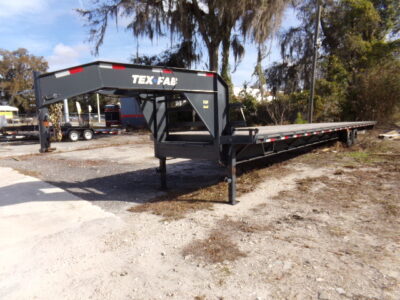 Tex Fab 8.5' x 40' Gooseneck Open Trailer (Used)