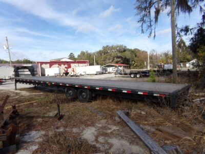 Tex Fab 8.5' x 40' Gooseneck Open Trailer (Used) - Image 6