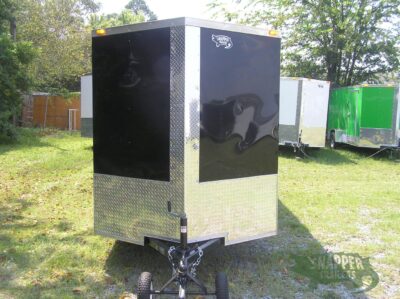 Quality Cargo 6x14 SA Trailer - Black, Ramp, Side Door, Extra Height - Image 14