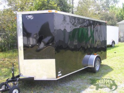 Quality Cargo 6x14 SA Trailer - Black, Ramp, Side Door, Extra Height - Image 2