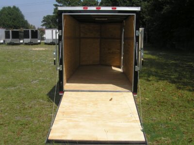 Quality Cargo 6x14 SA Trailer - Black, Ramp, Side Door, Extra Height - Image 6