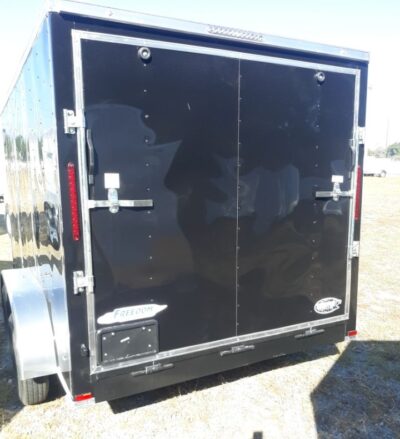 Freedom Trailers 7x12 TA Trailer - Black, Ramp, Side Door, Extra Height - Image 3