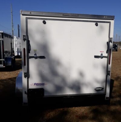 Freedom Trailers 7x12 TA Trailer - White, Ramp, Side Door, Extra Height - Image 4