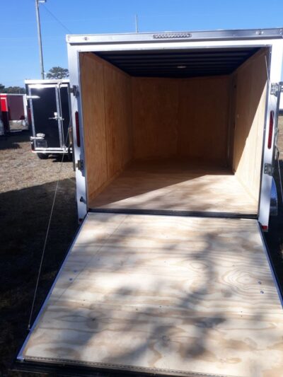 Freedom Trailers 7x12 TA Trailer - White, Ramp, Side Door, Extra Height - Image 3