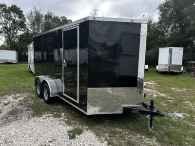 Freedom Trailers 7x14 TA Trailer - Black, Ramp, Side Door, Extra Height - Image 10