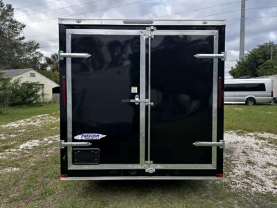 Freedom Trailers 7x14 TA Trailer - Black, Ramp, Side Door, Extra Height - Image 6