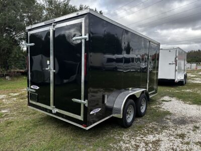 Freedom Trailers 7x14 TA Trailer - Black, Ramp, Side Door, Extra Height - Image 7