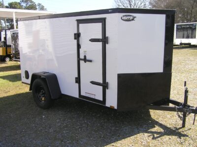 Diamond Cargo 5x10 SA Trailer - White, Ramp, Side Door, Blackout - Image 12