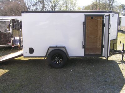 Diamond Cargo 5x10 SA Trailer - White, Ramp, Side Door, Blackout - Image 10