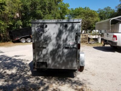 Diamond Cargo 5x8 SA Trailer - Silver Frost, Ramp, Side Door, Side Vents - Image 6