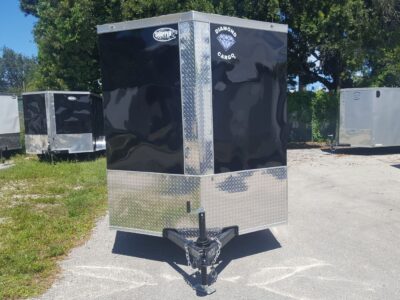 Diamond Cargo 6x10 SA Trailer - Black, Barn Doors, Side Door, Extra Height - Image 13