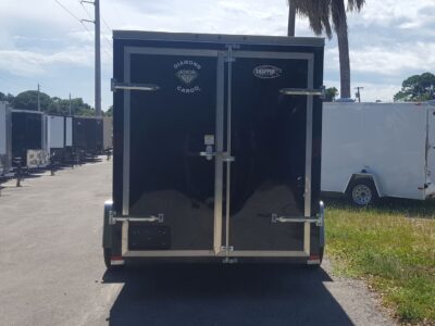 Diamond Cargo 6x10 SA Trailer - Black, Barn Doors, Side Door, Extra Height - Image 6