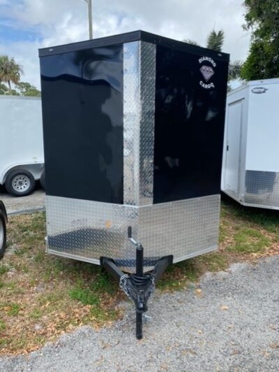 Diamond Cargo 6x10 SA Trailer - Black, Ramp, Side Door, Extra Height - Image 6