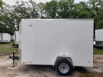 Diamond Cargo 6x10 SA Trailer - White, Ramp, Side Door, Extra Height, Insulated - Image 16