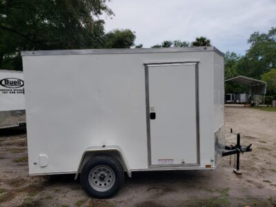 Diamond Cargo 6x10 SA Trailer - White, Ramp, Side Door, Extra Height, Insulated - Image 8