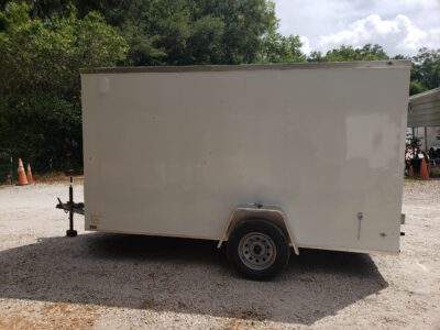 Diamond Cargo 6x12 SA Trailer - White, Barn Doors, Side Door, Extra Height, Insulated - Image 13