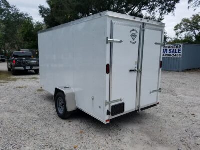 Diamond Cargo 6x12 SA Trailer - White, Barn Doors, Side Door, Extra Height - Image 7