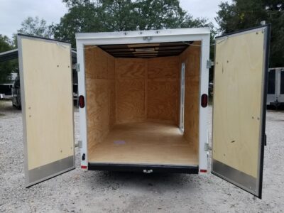 Diamond Cargo 6x12 SA Trailer - White, Barn Doors, Side Door, Extra Height - Image 8