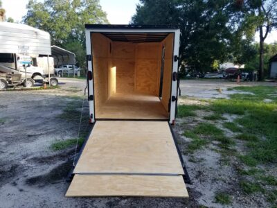 Diamond Cargo 6x12 SA Trailer - White, Ramp, Side Door, Extra Height, Blackout - Image 8