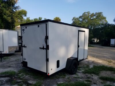 Diamond Cargo 6x12 SA Trailer - White, Ramp, Side Door, Extra Height, Blackout - Image 11