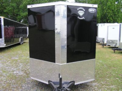 Diamond Cargo 6x12 TA Trailer - Black, Barn Doors, Side Door, Extra Height - Image 13