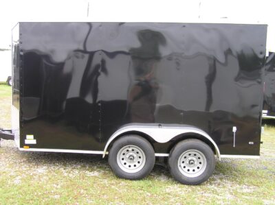 Diamond Cargo 6x12 TA Trailer - Black, Barn Doors, Side Door, Extra Height - Image 3