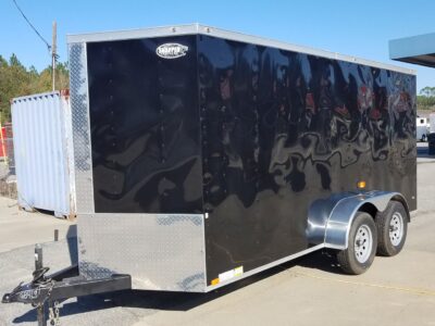 Diamond Cargo 6x14 TA Trailer - Black, Ramp, Side Door, Extra Height, D-Rings, Insulated Ceiling - Image 3