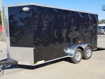 Diamond Cargo 6x14 TA Trailer - Black, Ramp, Side Door, Extra Height, D-Rings, Insulated Ceiling - Image 2