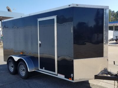 Diamond Cargo 6x14 TA Trailer - Black, Ramp, Side Door, Extra Height, D-Rings, Insulated Ceiling - Image 16