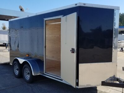 Diamond Cargo 6x14 TA Trailer - Black, Ramp, Side Door, Extra Height, D-Rings, Insulated Ceiling - Image 14