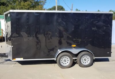 Diamond Cargo 6x14 TA Trailer - Black, Ramp, Side Door, Extra Height, D-Rings, Insulated Ceiling - Image 5