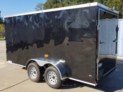 Diamond Cargo 6x14 TA Trailer - Black, Ramp, Side Door, Extra Height, D-Rings, Insulated Ceiling - Image 7