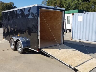 Diamond Cargo 6x14 TA Trailer - Black, Ramp, Side Door, Extra Height, D-Rings, Insulated Ceiling - Image 6