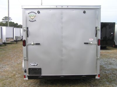 Diamond Cargo 7x14 TA Trailer - Silver Frost, Ramp, Side Door, Extra Height - Image 10