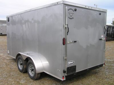 Diamond Cargo 7x14 TA Trailer - Silver Frost, Ramp, Side Door, Extra Height - Image 9