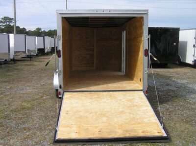 Diamond Cargo 7x14 TA Trailer - Silver Frost, Ramp, Side Door, Extra Height - Image 7