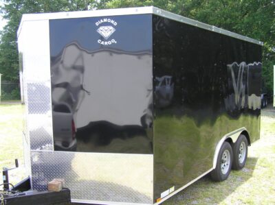 Diamond Cargo 8.5x14 TA Trailer - Black, Ramp, Side Door, D-Rings - Image 2