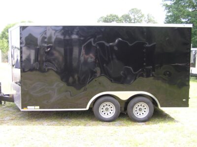 Diamond Cargo 8.5x14 TA Trailer - Black, Ramp, Side Door, D-Rings - Image 3