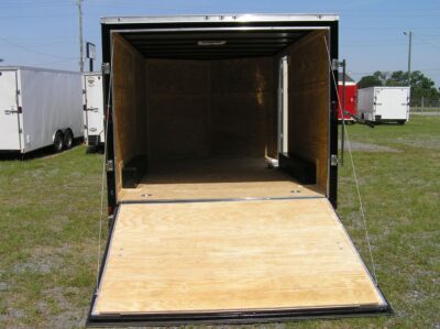 Diamond Cargo 8.5x14 TA Trailer - Black, Ramp, Side Door, D-Rings - Image 6