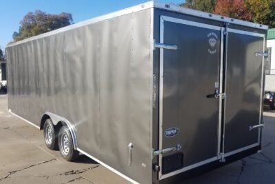 Diamond Cargo 8.5x24 TA Trailer - Charcoal Gray, Barn Doors, Side Door, D-Rings, ThermaCool Ceiling Liner - Image 4