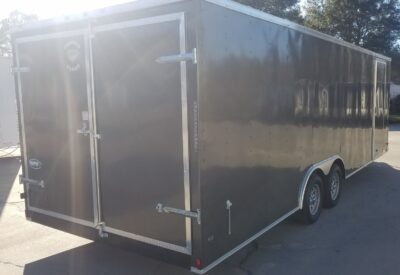 Diamond Cargo 8.5x24 TA Trailer - Charcoal Gray, Barn Doors, Side Door, D-Rings, ThermaCool Ceiling Liner - Image 8