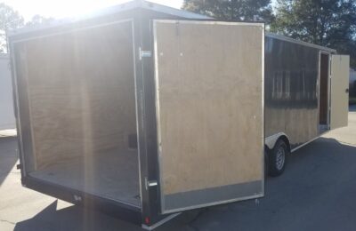 Diamond Cargo 8.5x24 TA Trailer - Charcoal Gray, Barn Doors, Side Door, D-Rings, ThermaCool Ceiling Liner - Image 7