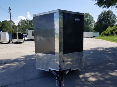 Quality Cargo 6x12 SA Trailer - Charcoal, Ramp, Side Door, Extra Height - Image 16