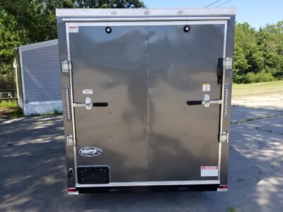 Quality Cargo 6x12 SA Trailer - Charcoal, Ramp, Side Door, Extra Height - Image 8