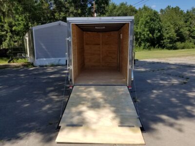 Quality Cargo 6x12 SA Trailer - Charcoal, Ramp, Side Door, Extra Height - Image 7