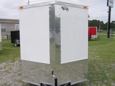 Quality Cargo 6x12 SA Trailer - White, Ramp, Side Door, Extra Height, Roof Vent - Image 17