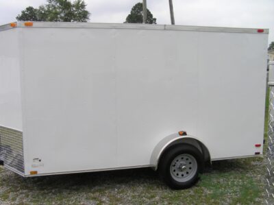 Quality Cargo 6x12 SA Trailer - White, Ramp, Side Door, Extra Height, Roof Vent - Image 15