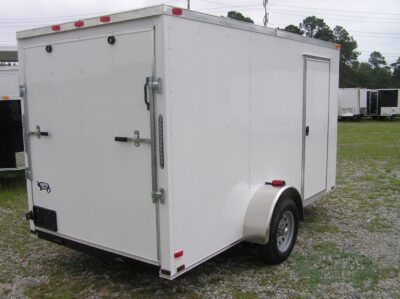 Quality Cargo 6x12 SA Trailer - White, Ramp, Side Door, Extra Height, Roof Vent - Image 10