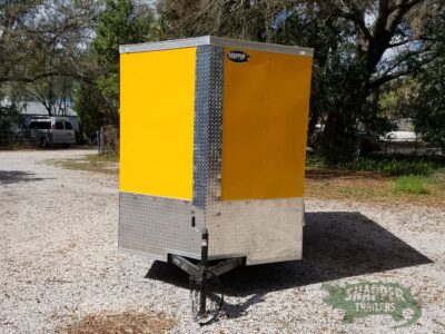 Quality Cargo 6x12 SA Trailer - Yellow, Double Doors, Side Door, Extra Height, Concession Door - Image 17