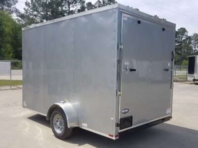 Quality Cargo 7x12 SA Trailer - Silver Frost, Ramp, Brakes, Extra Height - Image 7